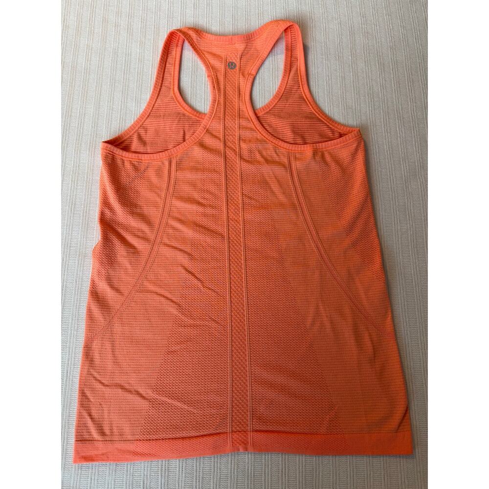 Lululemon Swiftly Tech Racerback Tank Top Orange Size 8 - Picture 5 of 5